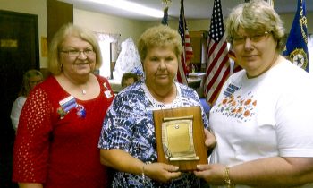 American Legion Auxiliary awarded Julia Becken Plaque