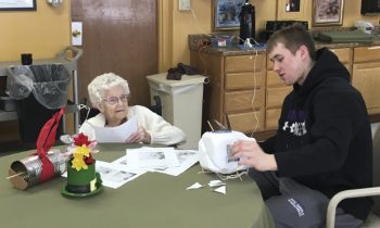 Murray County Central Honor Society visits Slayton Rehabilitation and Healthcare Center
